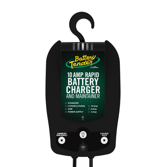 Battery Tender 12V, 10/6/2A Selectable Chemistry Battery Charger [022-0229-DL-WH]