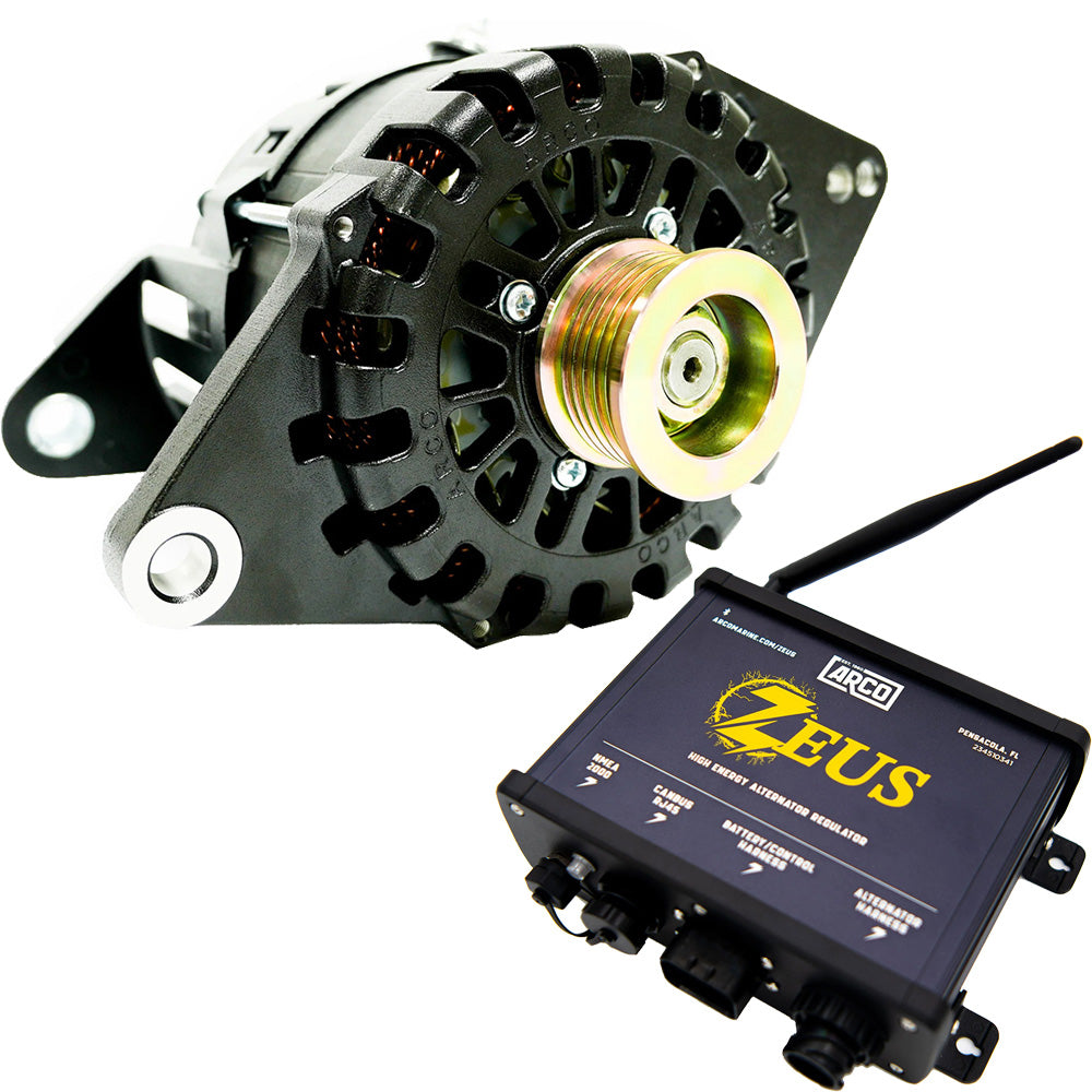 ARCO Zeus A8000-48V 8kW J180 4" Alternator w/Isolated Ground  Zeus High-Energy Alternator Regulator [4603-AZ1000]