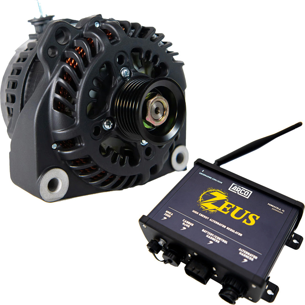 ARCO Zeus A8000-48V 8kW Vortec Alternator w/Isolated Ground  Zeus High-Energy Alternator Regulator [4609-AZ1000]