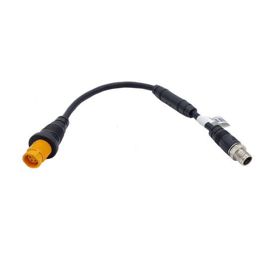 Navico Ethernet Adapter M12 8-Pin Male - Yellow 5-Pin Female - 1.2' [000-16448-001]