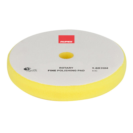 RUPES Rotary Fine Polishing Foam Pad 75/90mm - Yellow [9.BR90M]