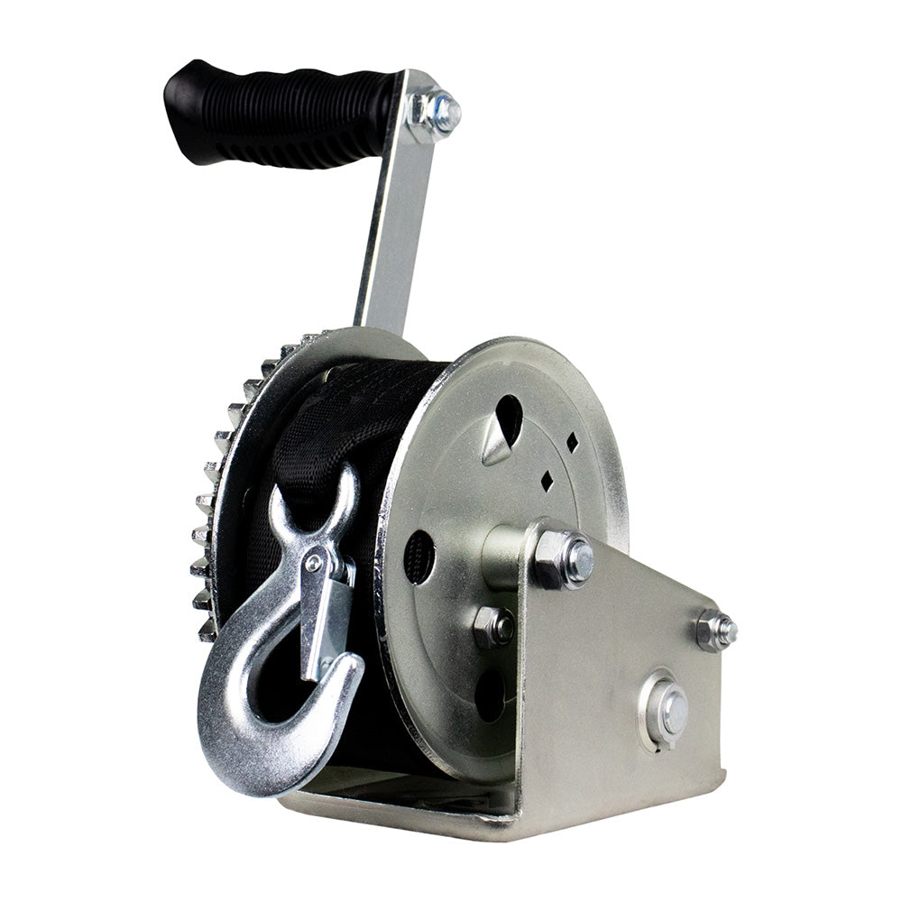 Powerwinch Utility Series Winch 600lb, 6" Crank Arm - Zinc [21500-W-0600-6-Z-R]