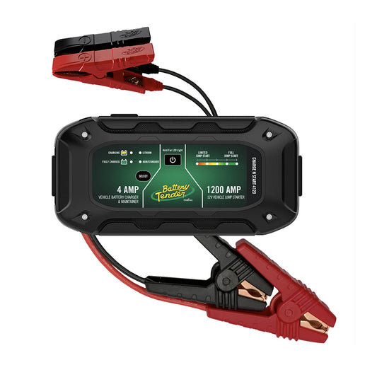 Battery Tender Charge N Start 4120 4 Amp Battery Charger  1200 Amp Jump Starter [030-7020-WH]