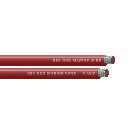 Sea-Dog 6 AWG Red Battery Cable - 50' [8006021]