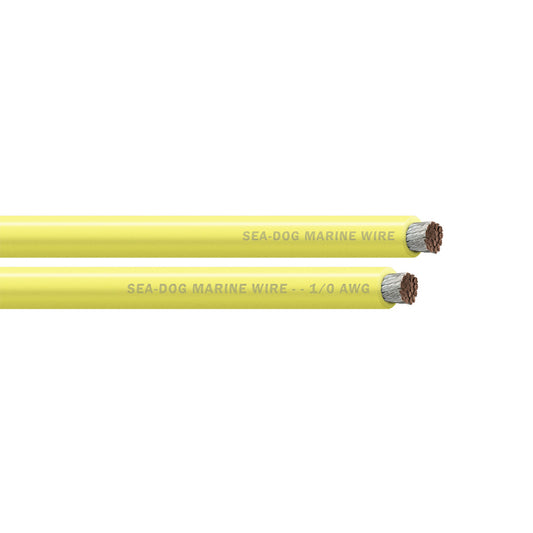 Sea-Dog 1/0 AWG Yellow Battery Cable - 100' [8011032]