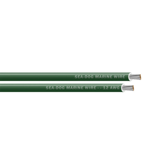 Sea-Dog 12 AWG Green Primary Wire - 100' [8012042]