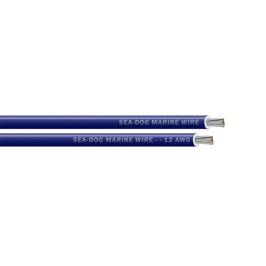 Sea-Dog 12 AWG Dark Blue Primary Wire - 25' [8012060]