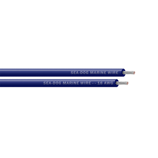 Sea-Dog 18 AWG Dark Blue Primary Wire - 500' [8018067]