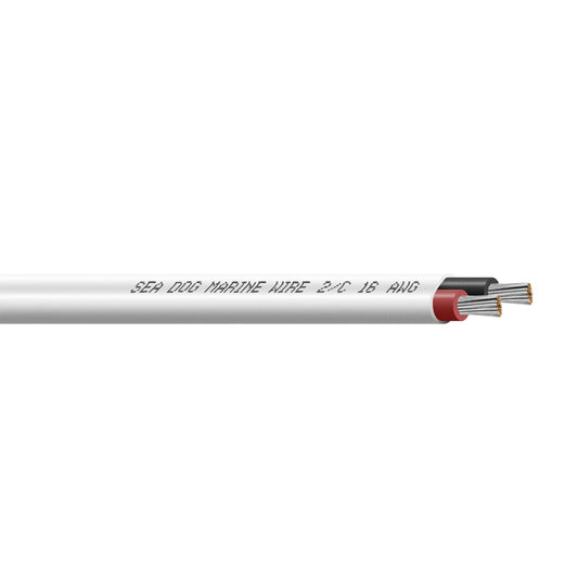 Sea-Dog 18/2 AWG Flat Duplex Wire - Red/Black - 100' [8018202]