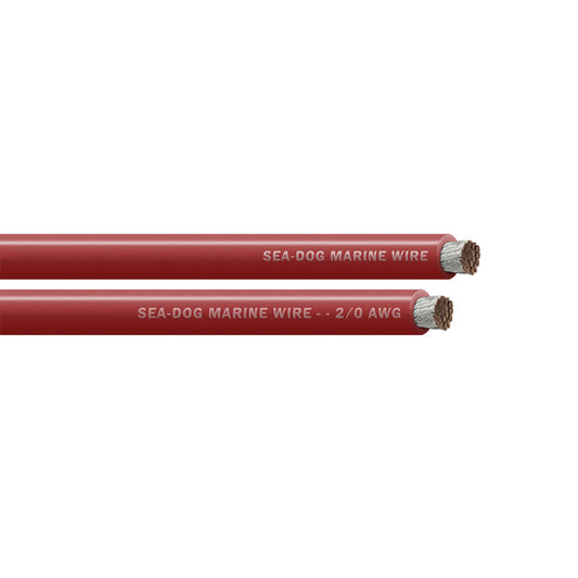 Sea-Dog 2/0 AWG Red Battery Cable - 100' [8021022]