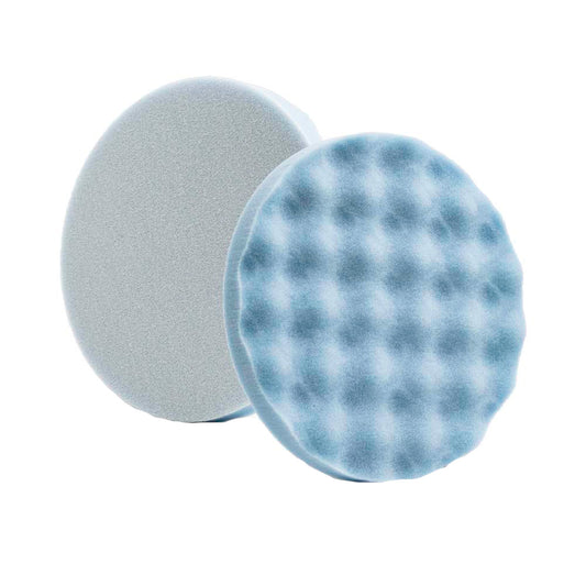 Lake Country Blue Waffle Pro Finessing Foam Pad 8" x 1.5" *2-Pack [WP-92800-LC]