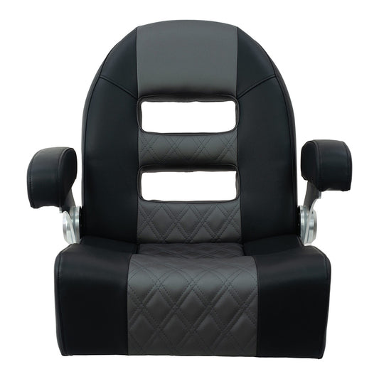 Springfield Console Helm Flip-Up - Black-Grey [1042035-BLK]