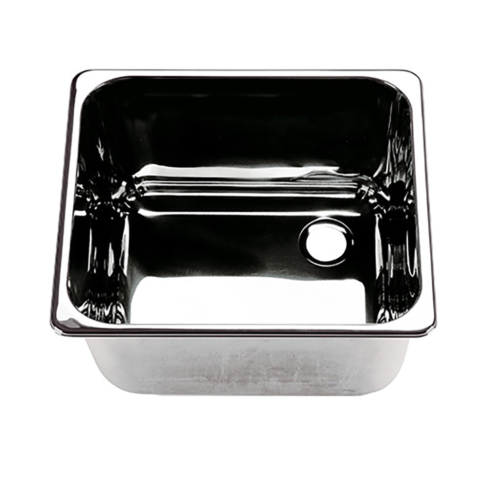 Scandvik Rectangular Sink Stainless Steel - Right Side Drain [10224]