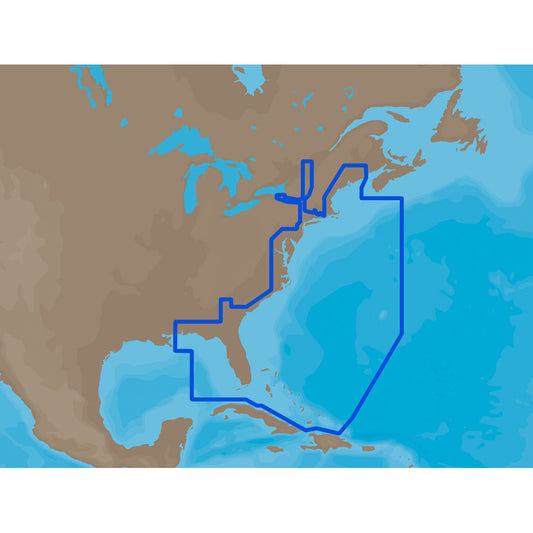 C-MAP MAX NA-M022 - U.S. East Coast & The Bahamas - SD Card [M-NA-M022-MS]